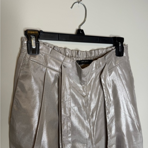 Zara wide leg metallic pant - Picture 4 of 6